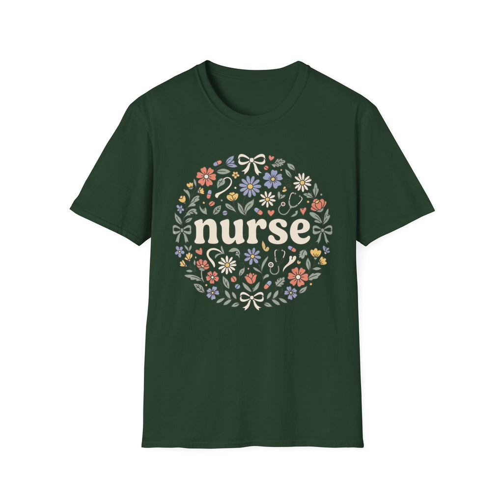 NURSE with flowers