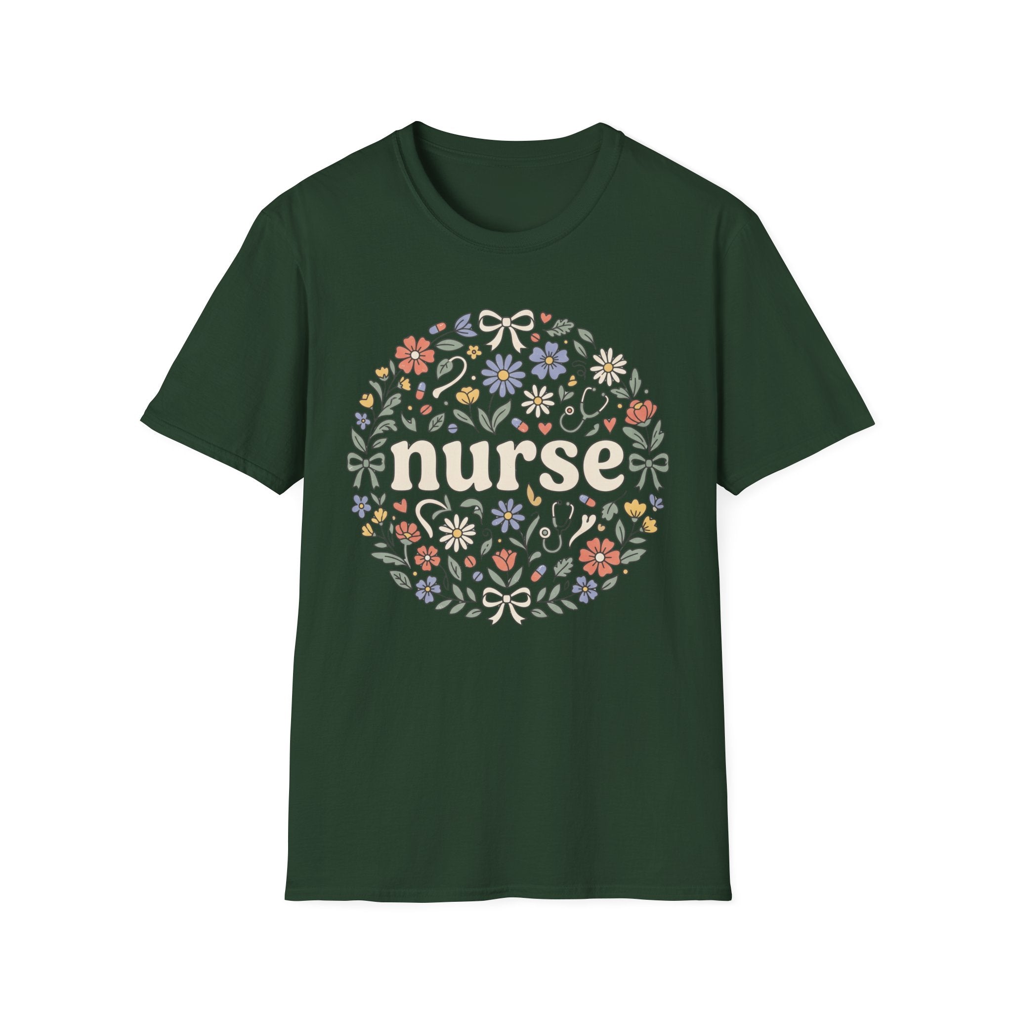 NURSE with flowers