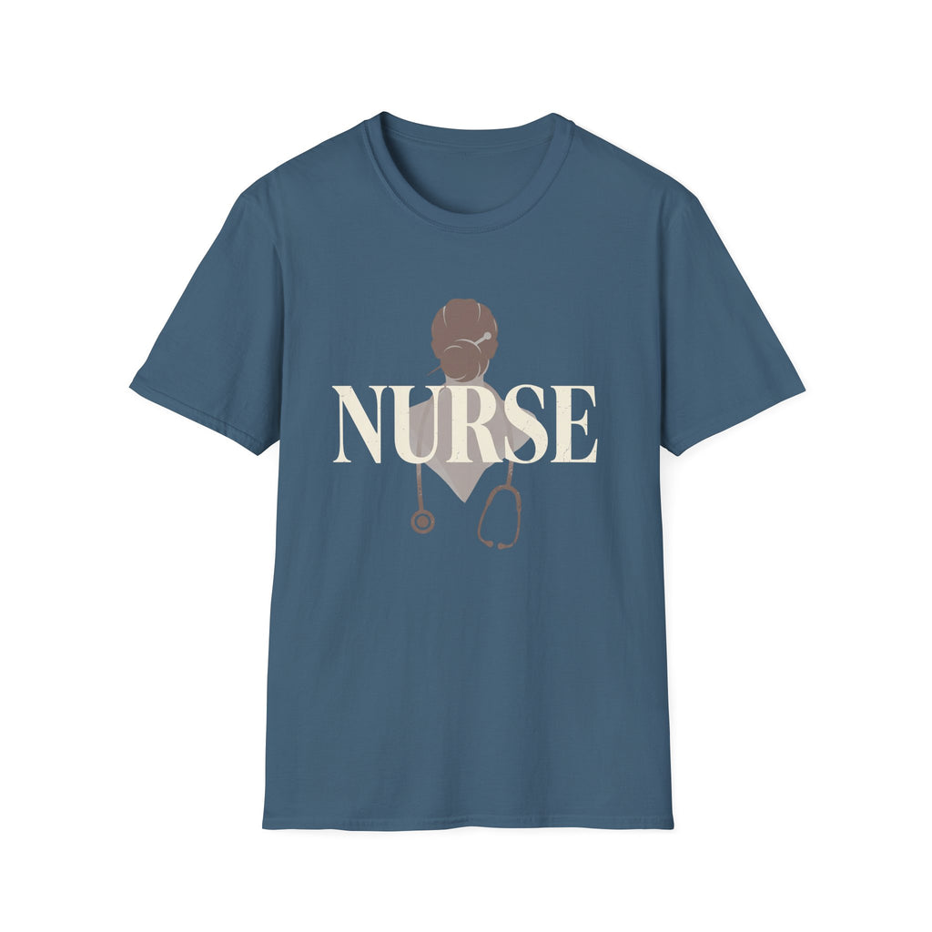 NURSE with hair in a bun