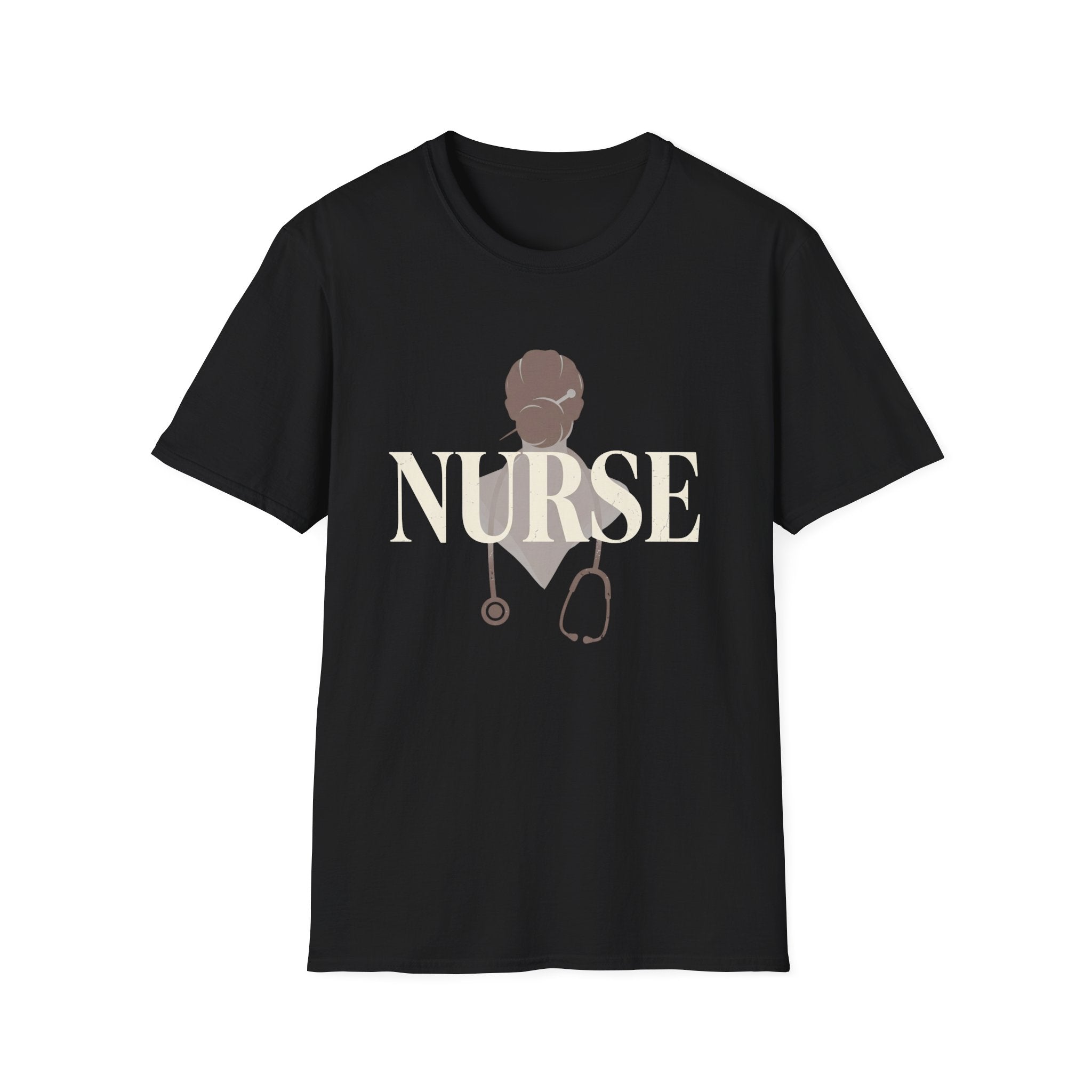 NURSE with hair in a bun
