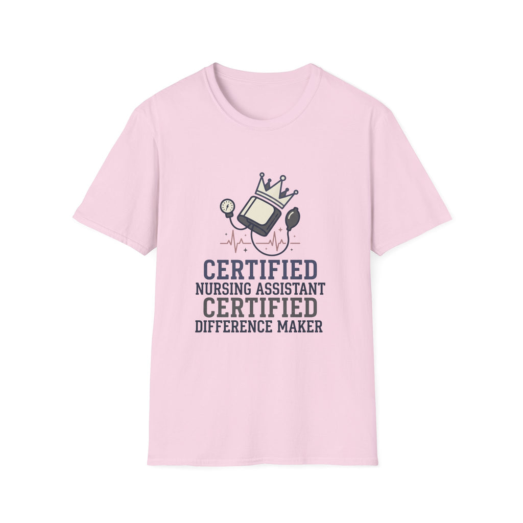 Certified Nursing Assistant Certified Difference Maker T-shirt