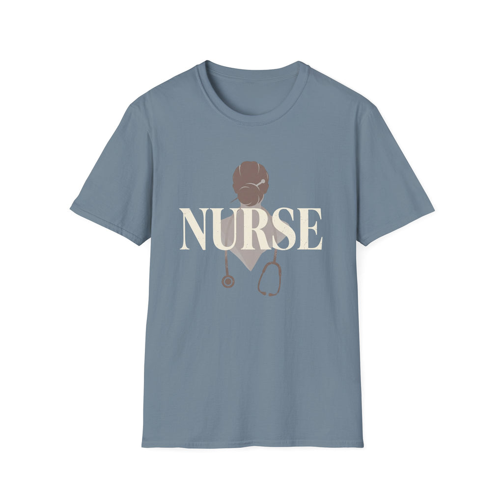 NURSE with hair in a bun